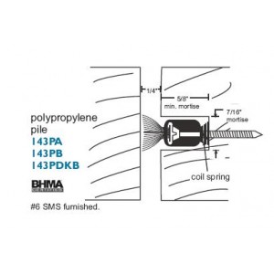 Mortise Pile Astragal